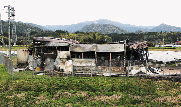 鹿児島で大型蓄電池が全焼