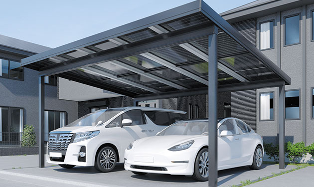 住宅向け太陽光カーポート発売