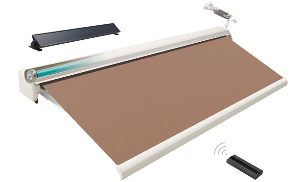 太陽光パネル搭載の日よけテント発売