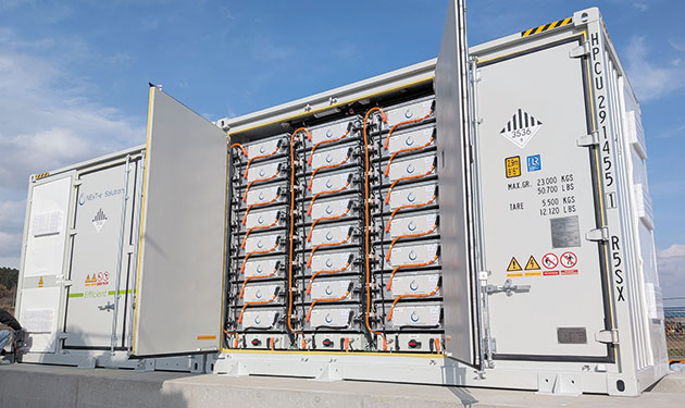 開花した系統用蓄電設備