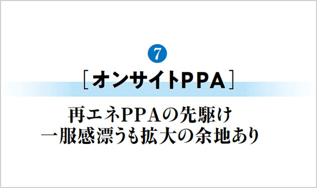 再エネPPAの先駆け 一服感漂うも拡大の余地あり