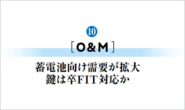 蓄電池向け需要が拡大  鍵は卒FIT対応か
