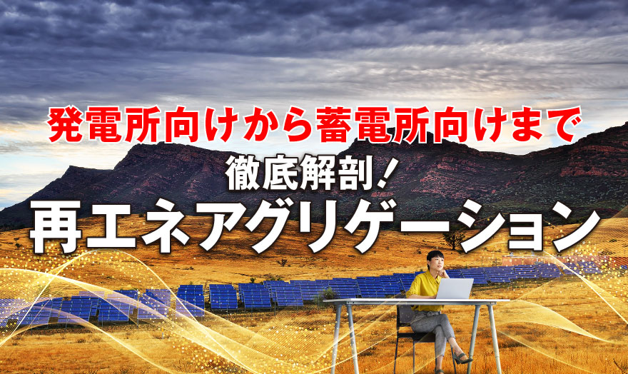 発電所向けから 蓄電所向けまで 徹底解剖!再エネ アグリゲーション